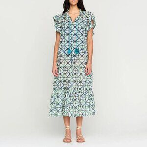 Marie Oliver Dasha Dress Beach Coverup Aqua Dye Size Medium New